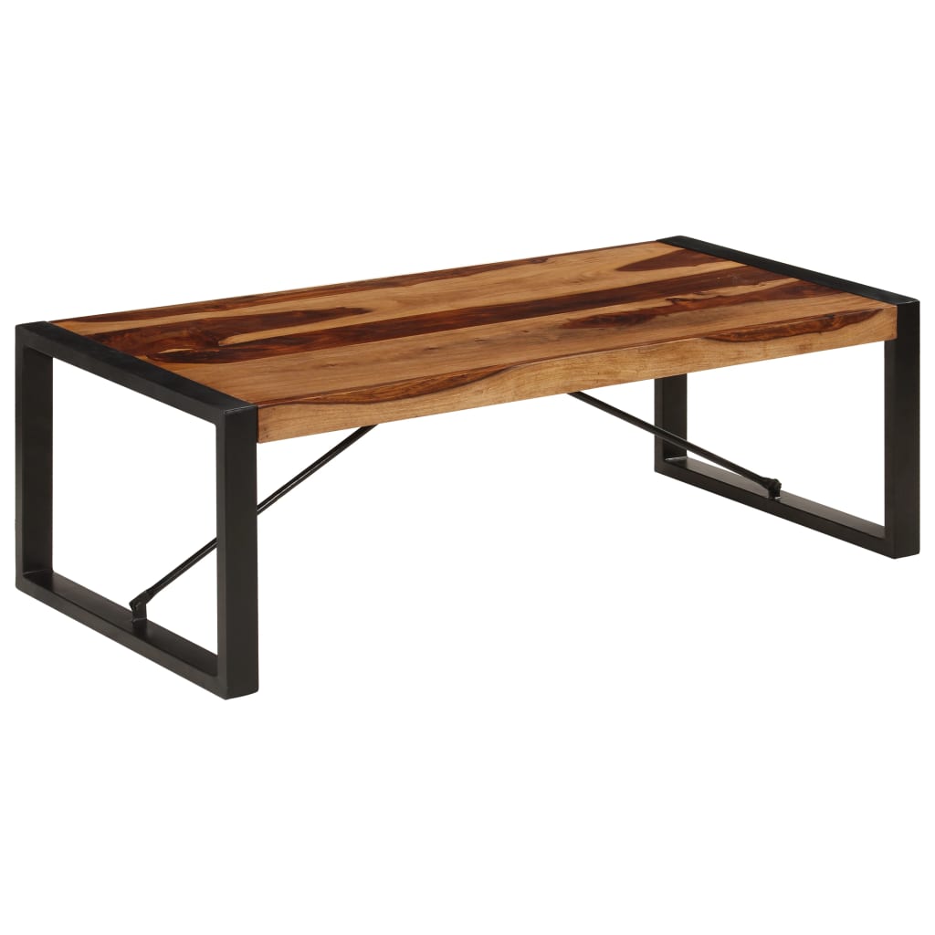 vidaXL Coffee Table 47.2"x23.6"x15.7" Solid Sheesham Wood-6