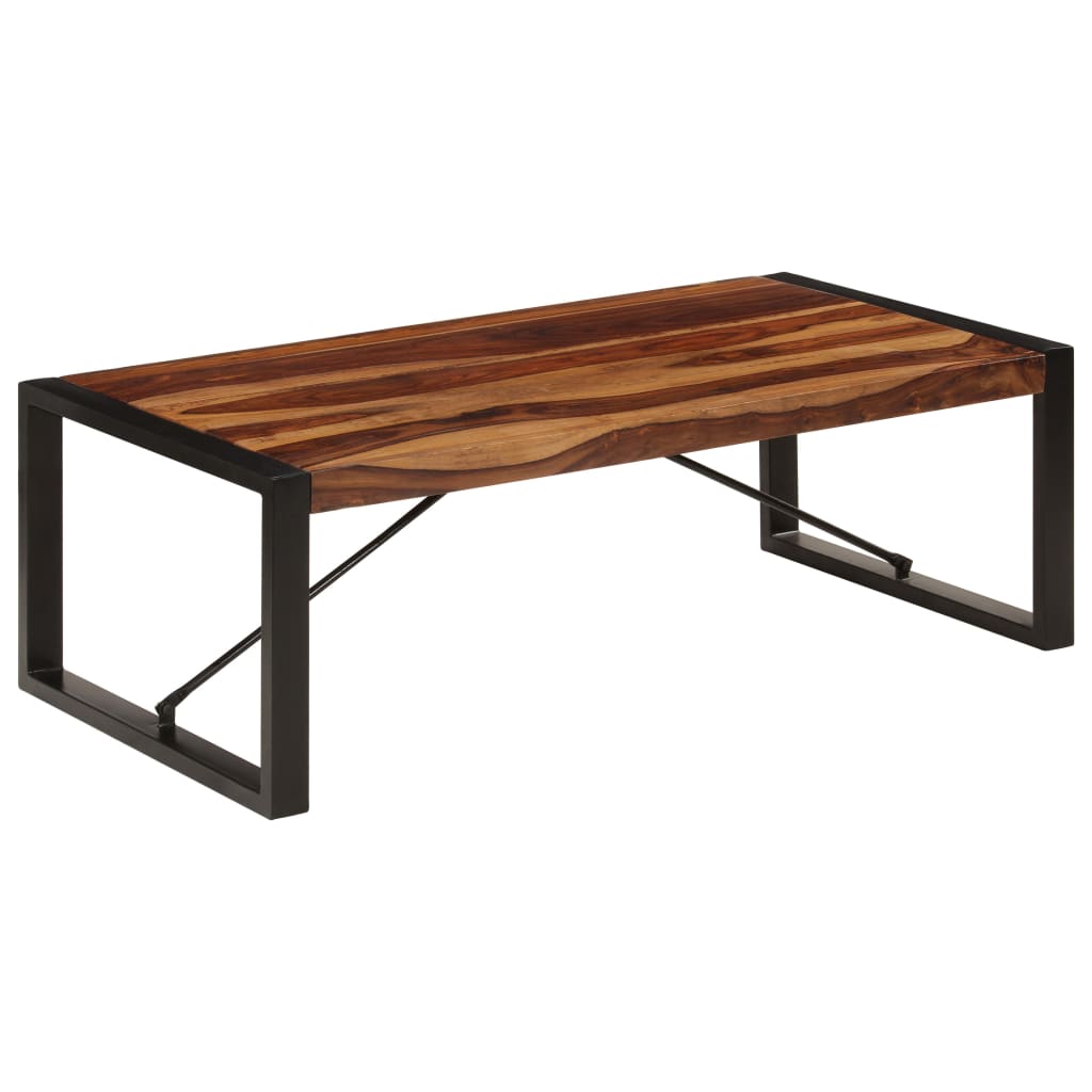 vidaXL Coffee Table 47.2"x23.6"x15.7" Solid Sheesham Wood-9