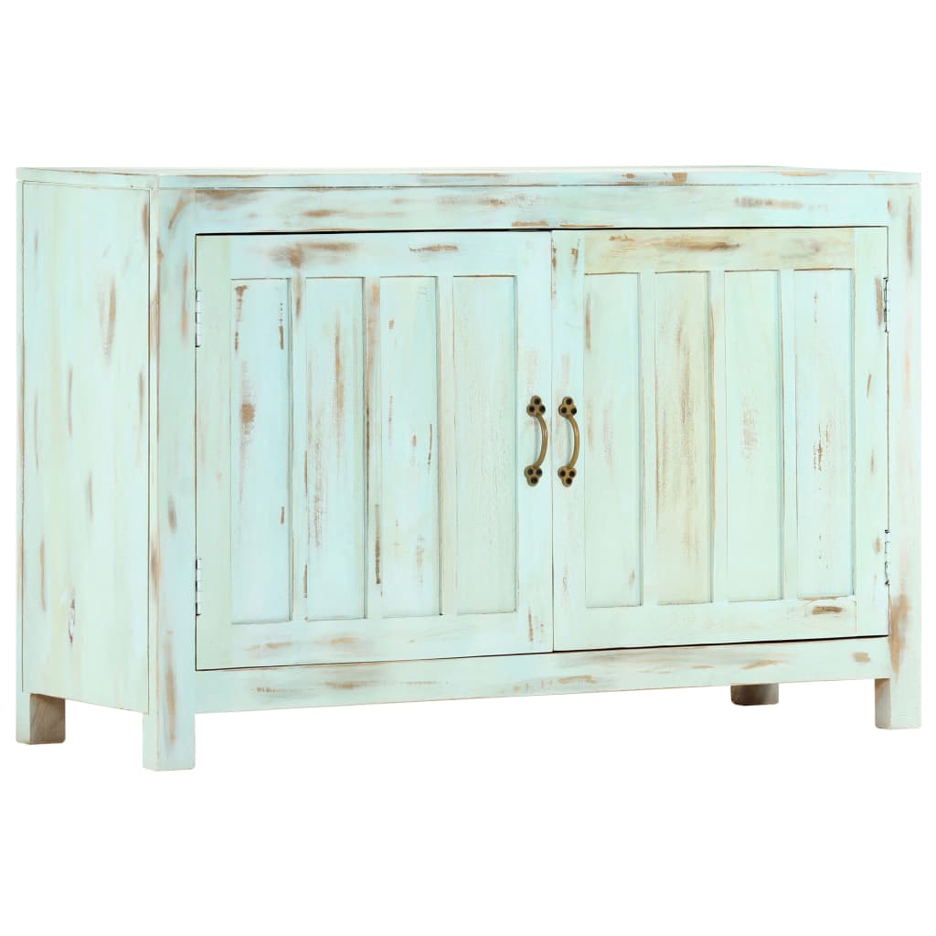 Solid Mango Wood Sideboard Highboard Side Cabinet Light Blue/Light Pink