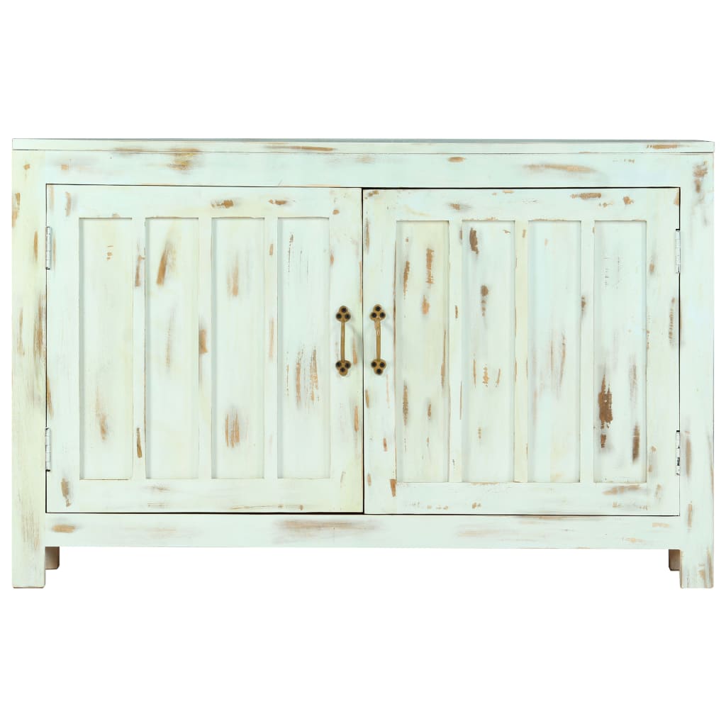 Solid Mango Wood Sideboard Highboard Side Cabinet Light Blue/Light Pink