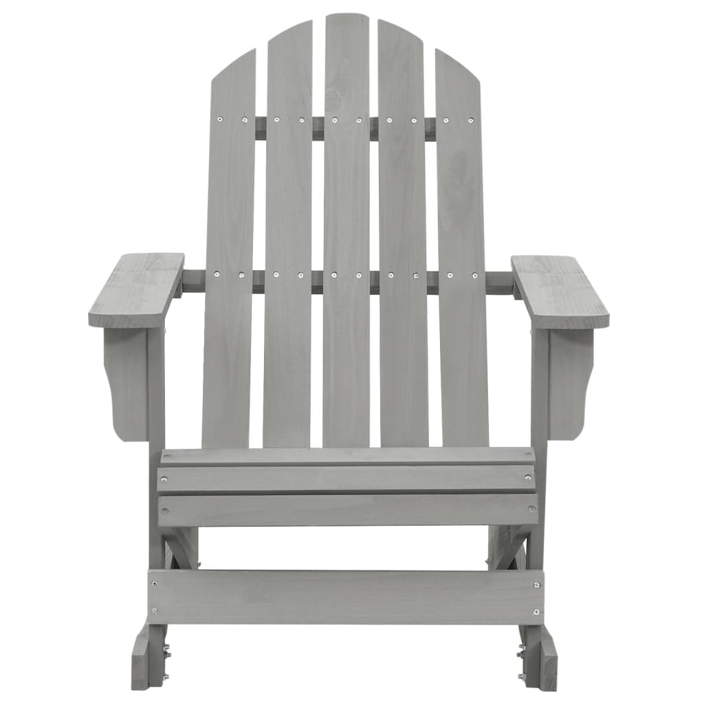 vidaXL Adirondack Rocking Chair Porch Rocker Outdoor Patio Lawn Chair Wood-8