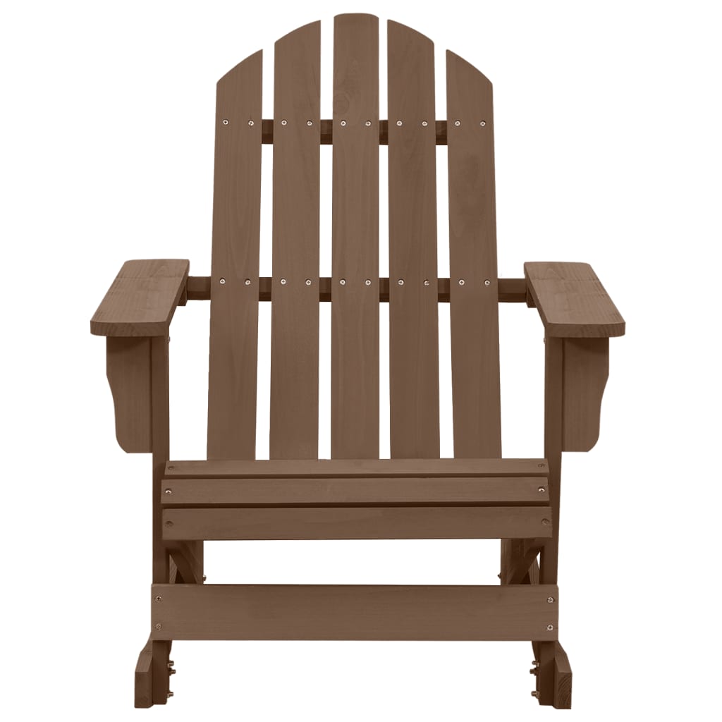 vidaXL Adirondack Rocking Chair Porch Rocker Outdoor Patio Lawn Chair Wood-14