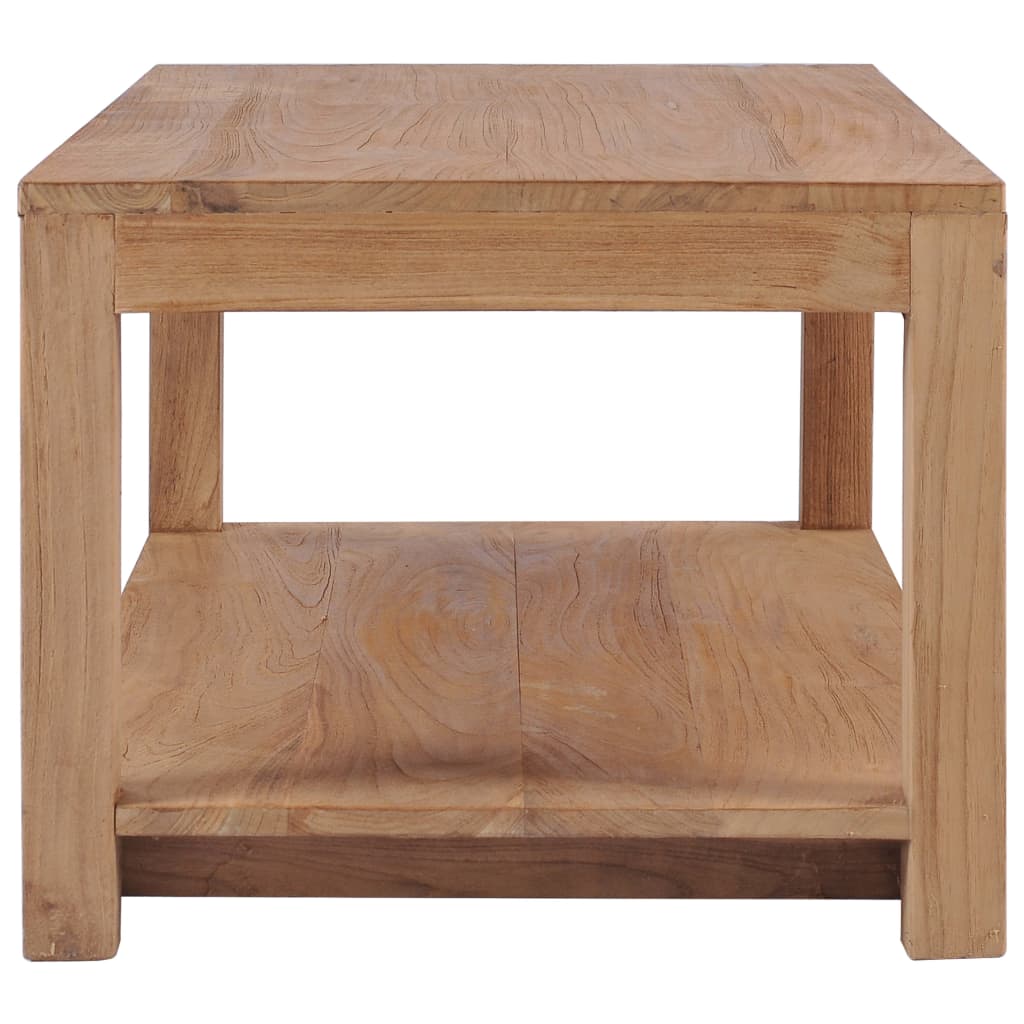vidaXL Coffee Table 39.4"x19.7"x15.7" Solid Wood Teak-1