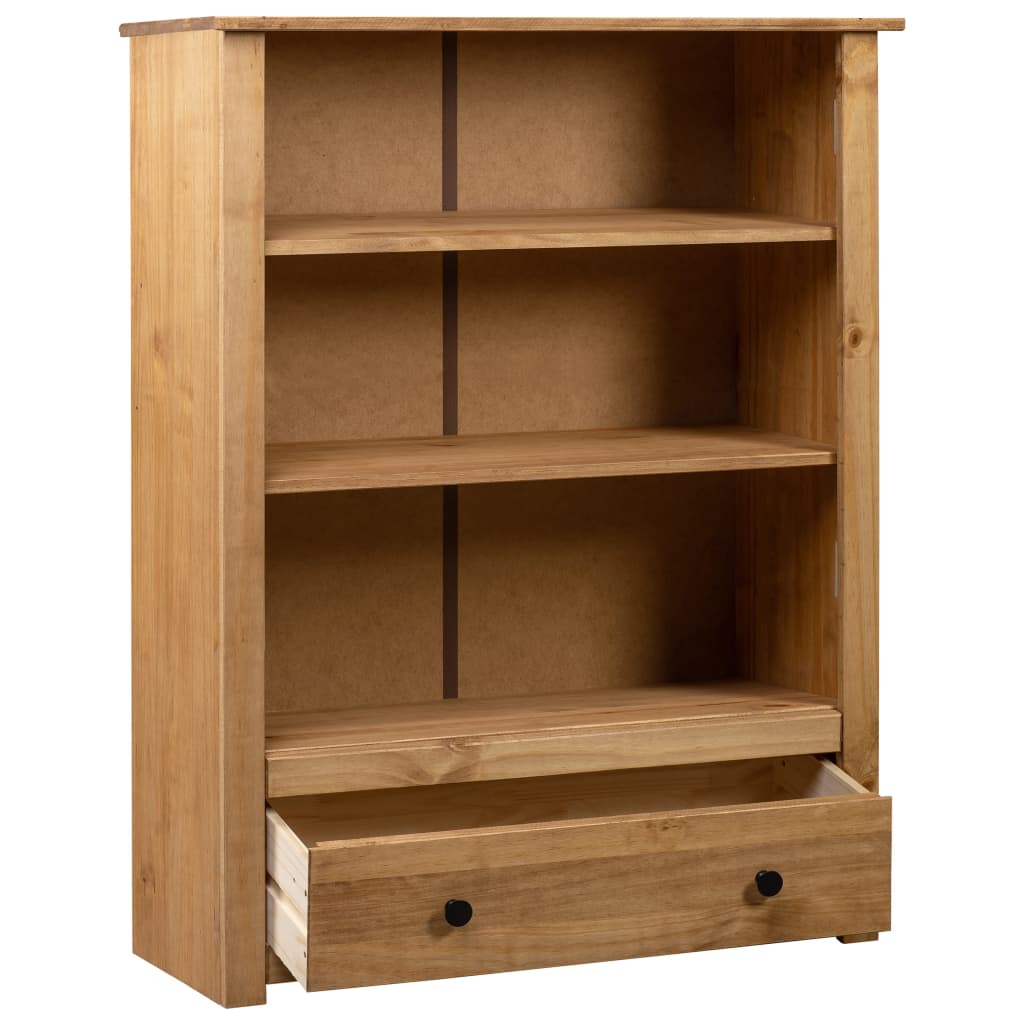 vidaXL Bookshelf Bookcase Decor Shelving Unit Solid Wood Pine Panama Range-8