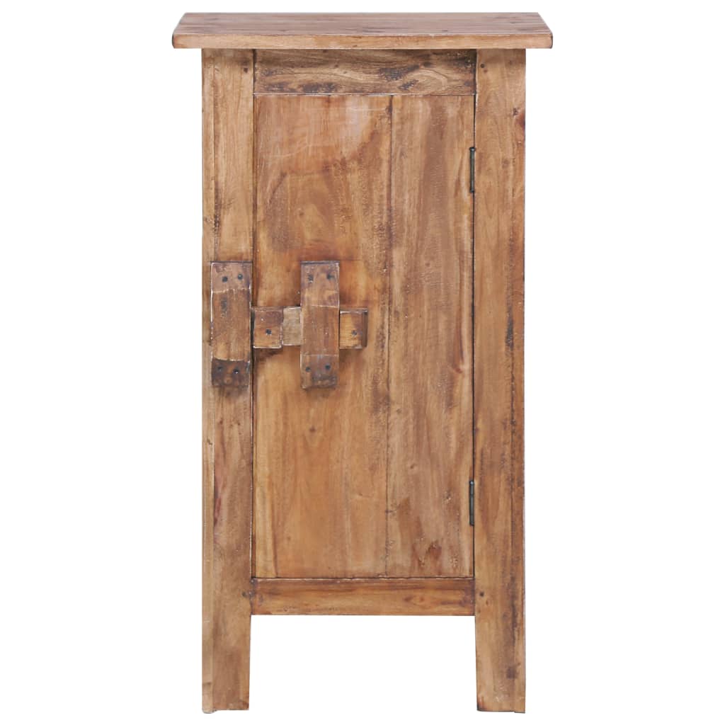 vidaXL Bedside Cabinet 16.9"x12.2"x31.5" Solid Wood Mahogany-0