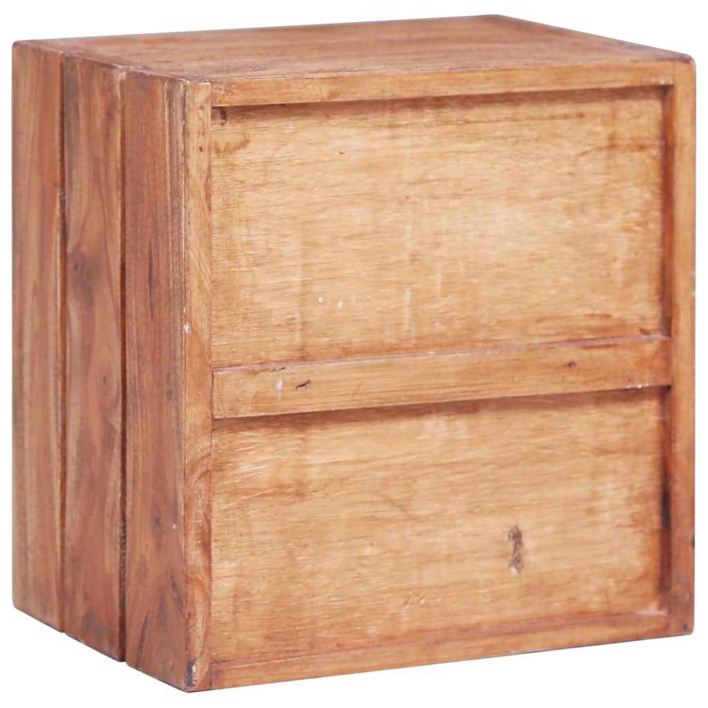 vidaXL Bedside Cabinet with 3 Drawers 13.8"x9.8"x13.8" Solid Reclaimed Wood-3