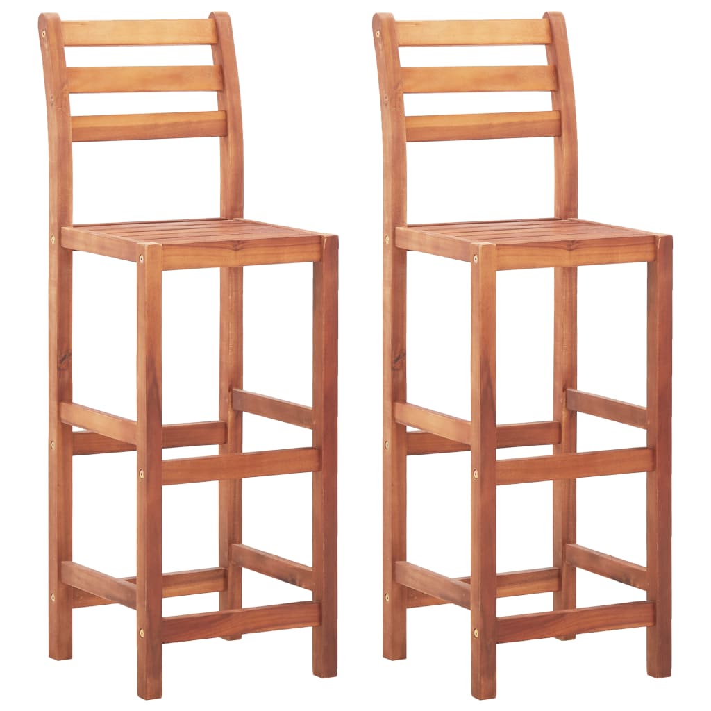 vidaXL Bar Stool Bar Seat Counter Height Stool for Kitchen Pub Solid Wood-0