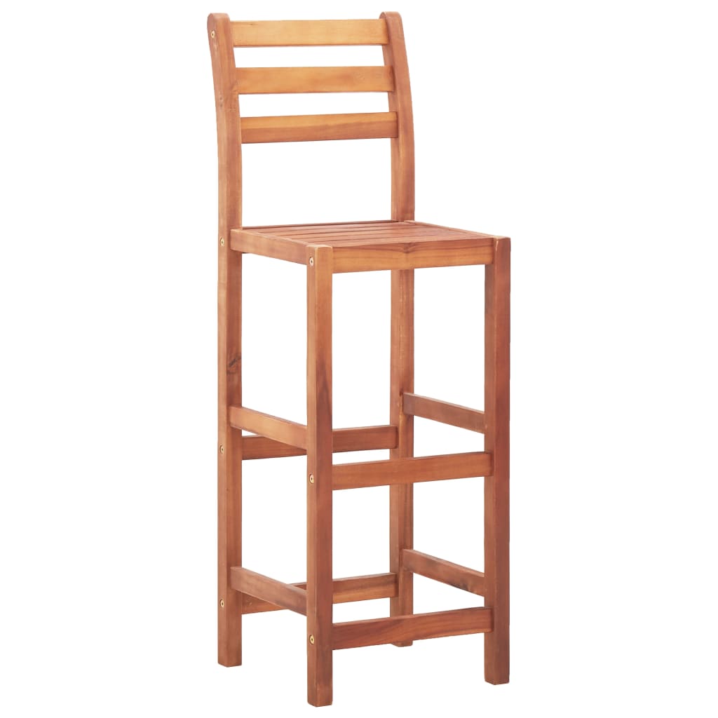 vidaXL Bar Stool Bar Seat Counter Height Stool for Kitchen Pub Solid Wood-6