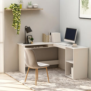 vidaXL Corner Desk L-Shaped Computer Desk Home Office Desk Engineered Wood-6