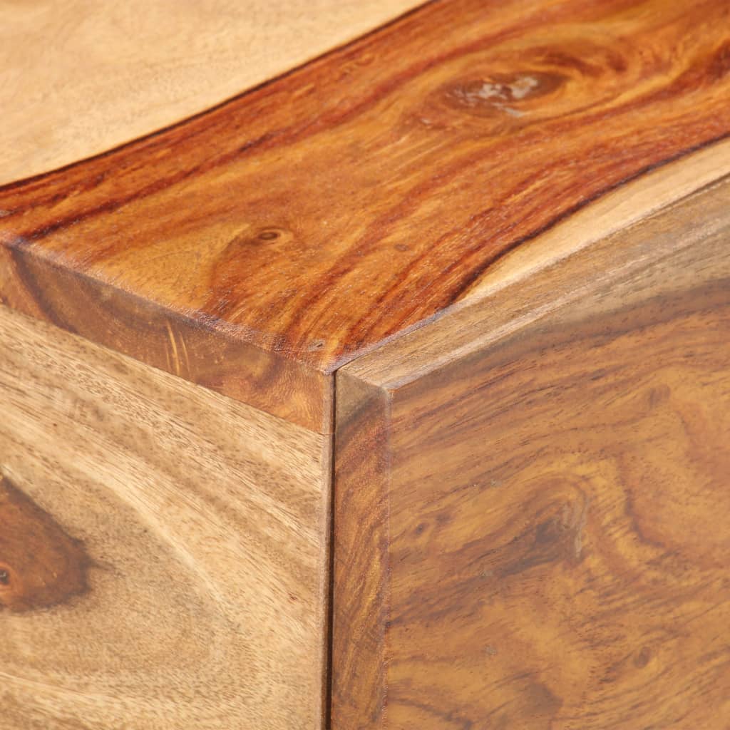 vidaXL Bedside Cabinet 15.7"x15.7"x9.8" Solid Sheesham Wood-2