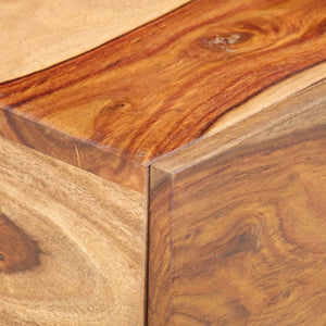 vidaXL Bedside Cabinet 15.7"x15.7"x9.8" Solid Sheesham Wood-2