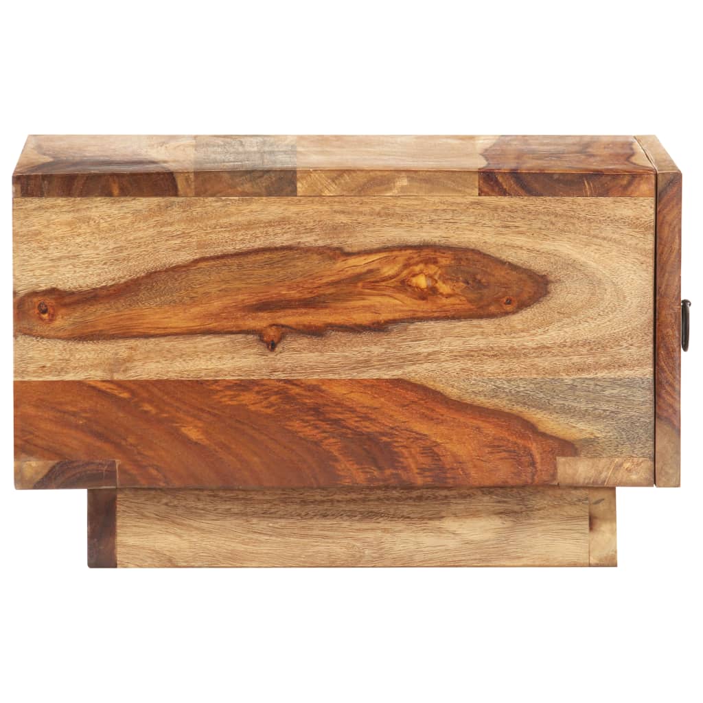 vidaXL Bedside Cabinet 15.7"x15.7"x9.8" Solid Sheesham Wood-5