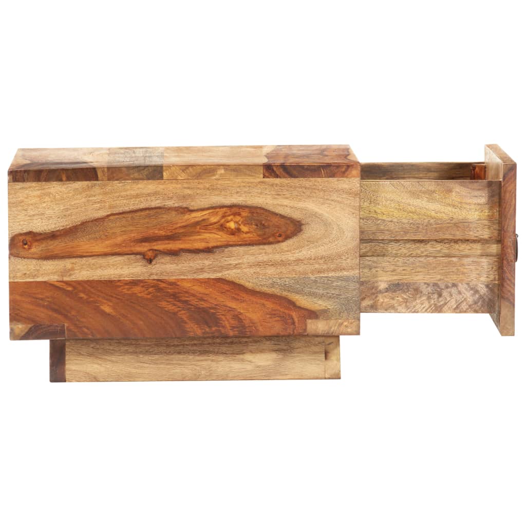vidaXL Bedside Cabinet 15.7"x15.7"x9.8" Solid Sheesham Wood-6