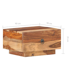vidaXL Bedside Cabinet 15.7"x15.7"x9.8" Solid Sheesham Wood-10