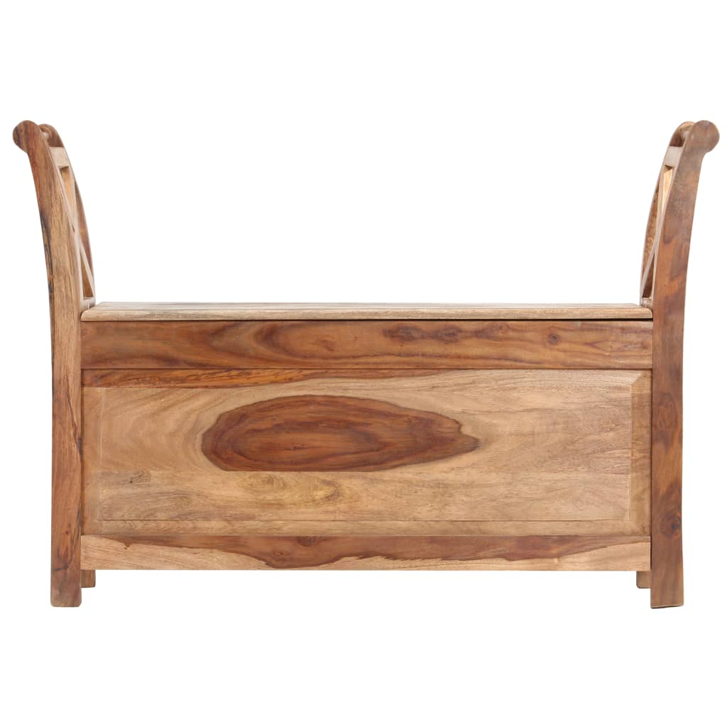 vidaXL Bench 40.6"x13"x28.3" Solid Sheesham Wood-1