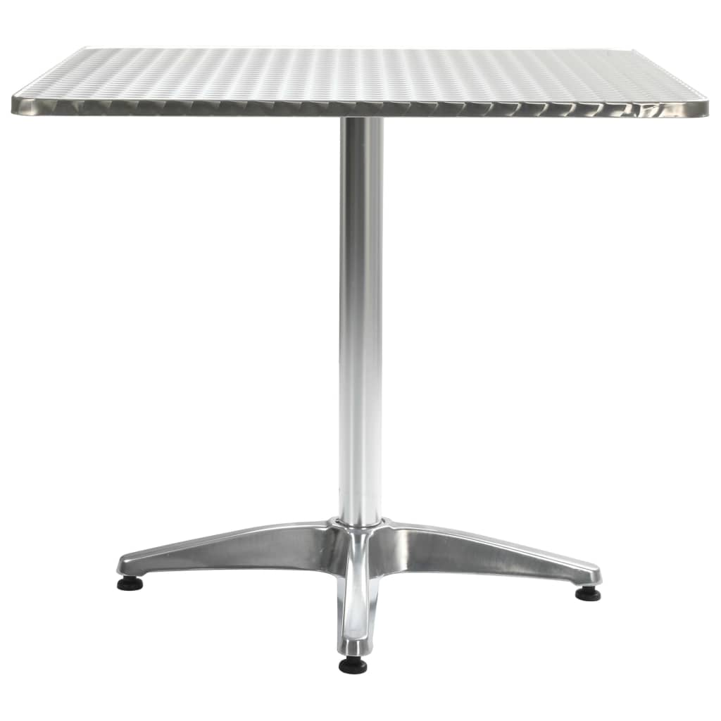 Patio Table Silver Aluminum Patio Outdoor Table Furniture Multi Sizes