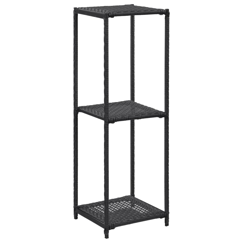 vidaXL Bookshelf Storage Shelf Open Shelf Bookcase Household Shelf Poly Rattan-0