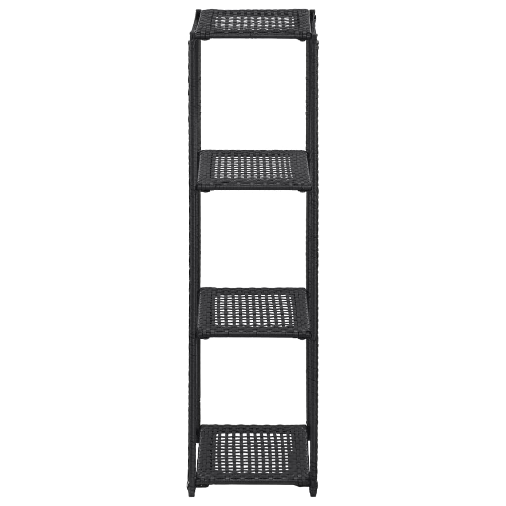 vidaXL Bookshelf Storage Shelf Open Shelf Bookcase Household Shelf Poly Rattan-14