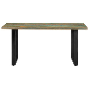 vidaXL Dining Table 63"x31.5"x29.5" Solid Reclaimed Wood-1