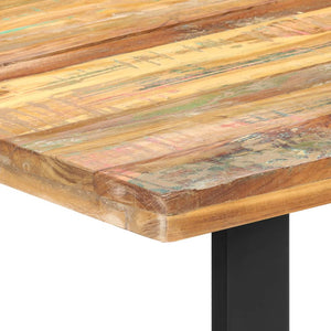 vidaXL Dining Table 63"x31.5"x29.5" Solid Reclaimed Wood-3