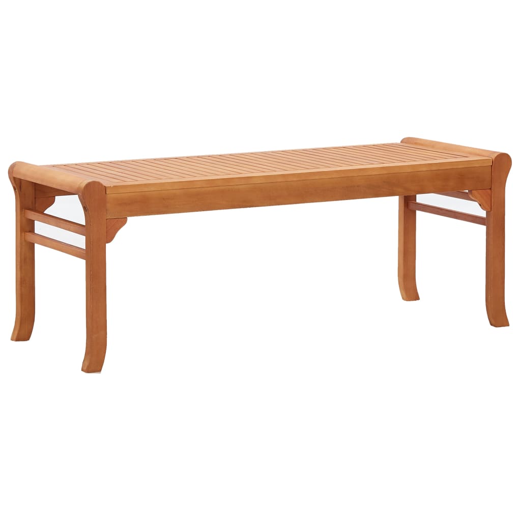 vidaXL Bench Weather Resistant Wooden Outdoor Bench Solid Wood Eucalyptus-8