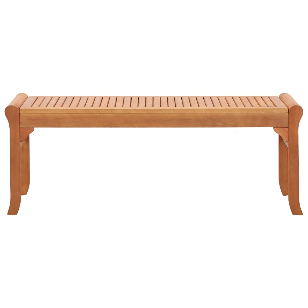 vidaXL Bench Weather Resistant Wooden Outdoor Bench Solid Wood Eucalyptus-10