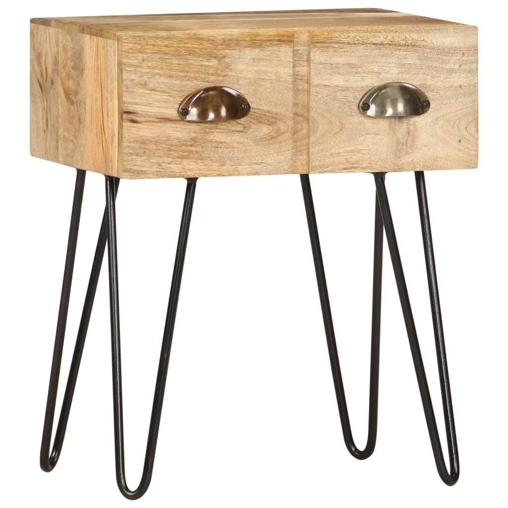 Bedside Cabinet 15.7"x11.8"x19.7" Solid Mango Wood