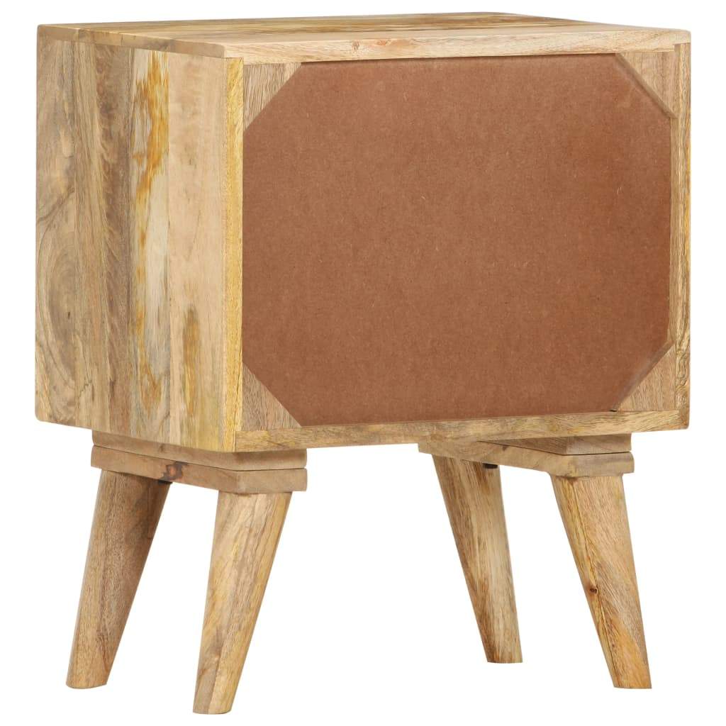 Bedside Cabinet 15.7"x11.8"x19.7" Solid Mango Wood