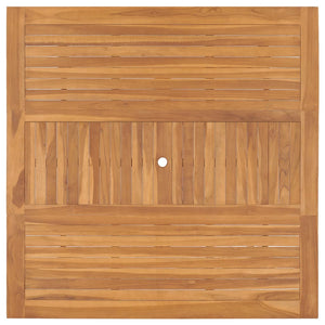 vidaXL Patio Table 59.1"x59.1"x29.9" Solid Teak Wood-3