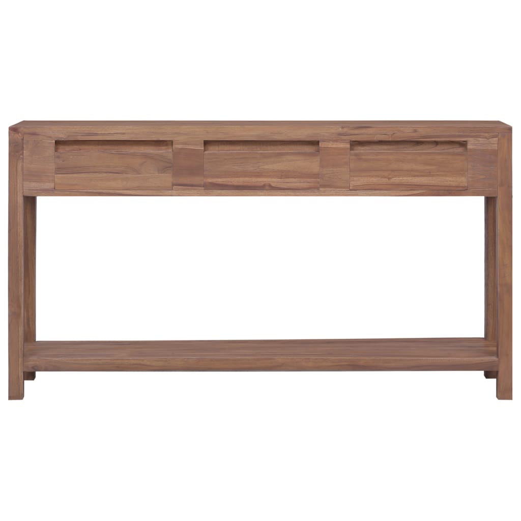 Console Table 57.1"x11.8"x31.5" Solid Teak Wood