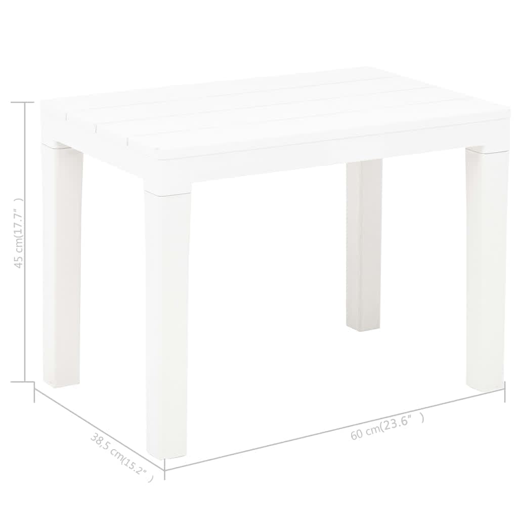 vidaXL 2x Garden Bench Plastic Outdoor Lounge Seating White/Anthracite/Mocca-2