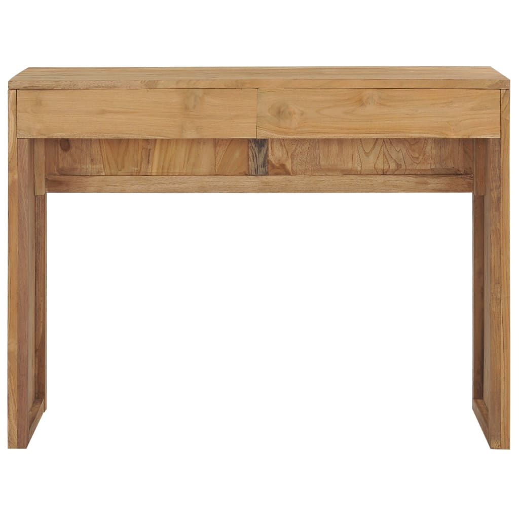 vidaXL Console Table 39.4"x13.8"x29.5" Solid Teak Wood-2