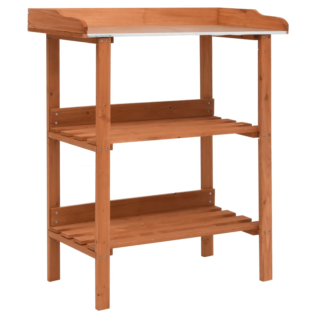 vidaXL Plant Stand 29.9"x14.6"x35" Firwood-0