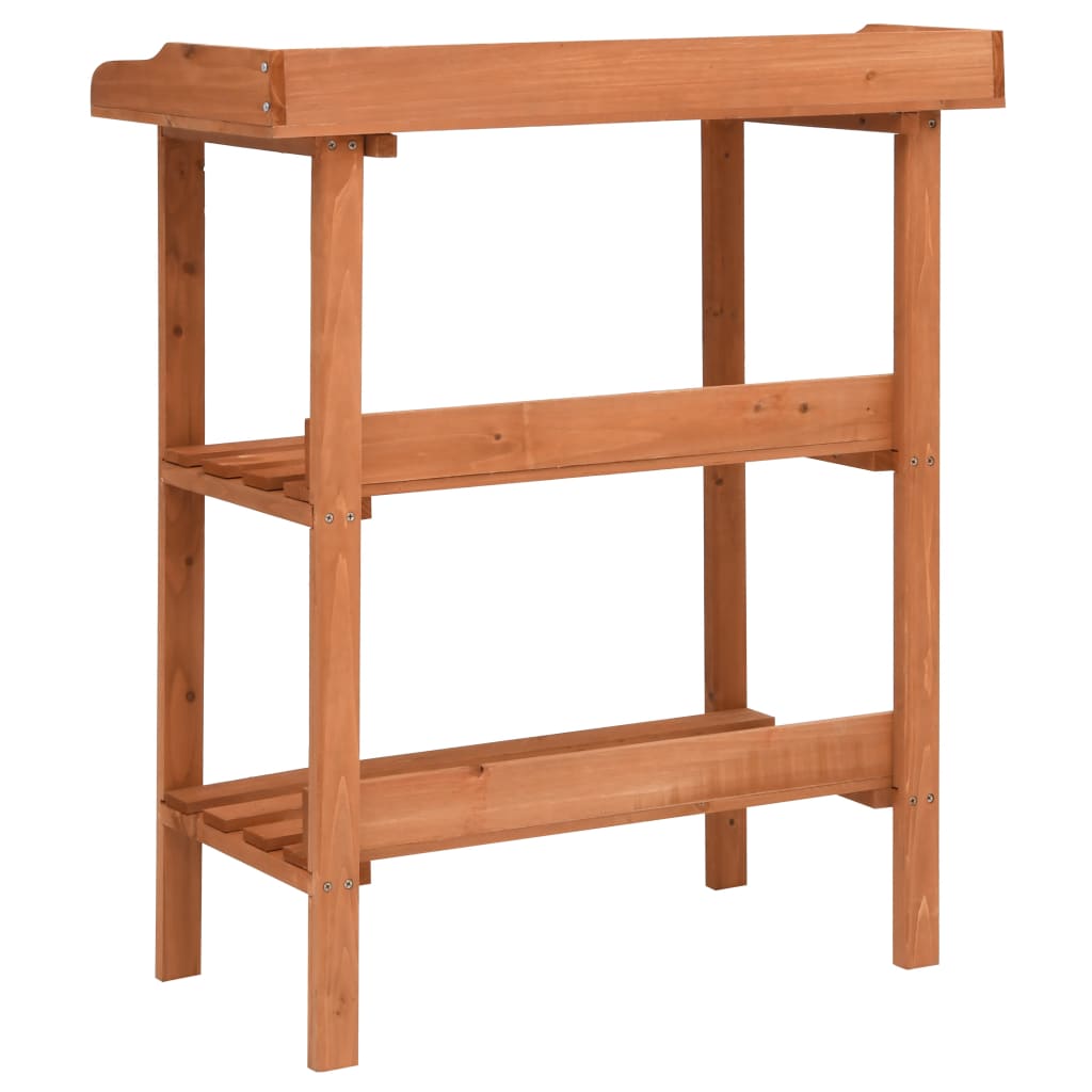 vidaXL Plant Stand 29.9"x14.6"x35" Firwood-3