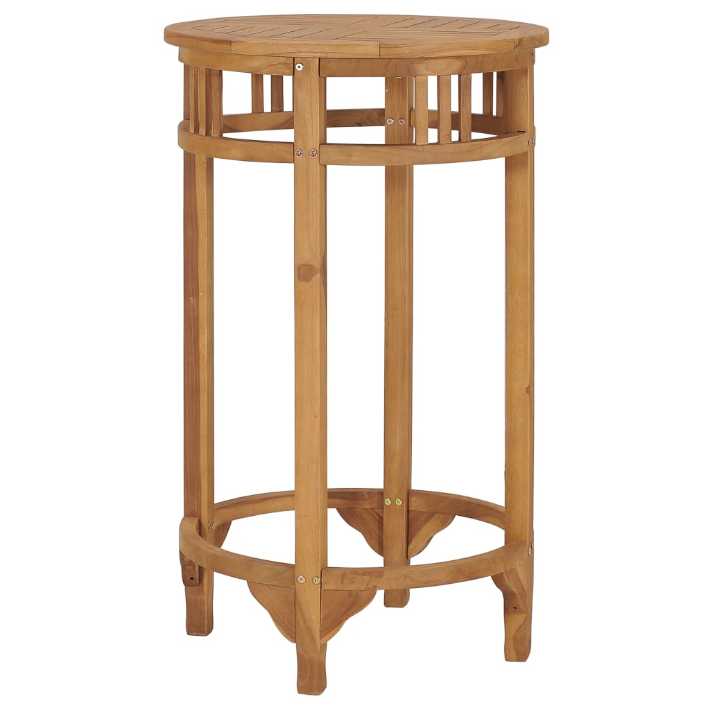 vidaXL 3 Piece Patio Bar Set Solid Wood Teak-0