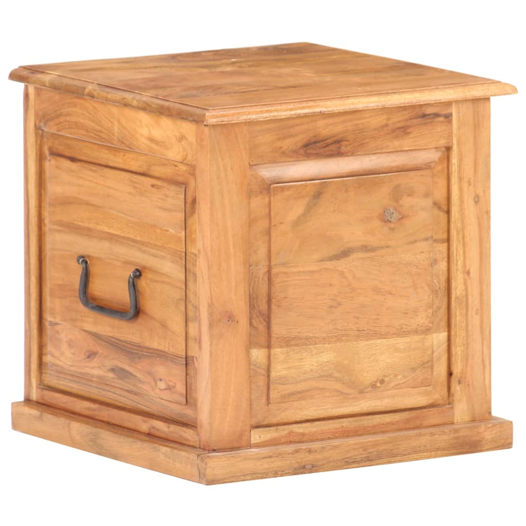 vidaXL Chest 15.7"x15.7"x15.7" Solid Acacia Wood-0