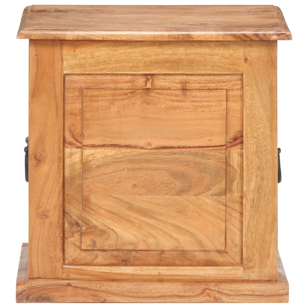 vidaXL Chest 15.7"x15.7"x15.7" Solid Acacia Wood-3