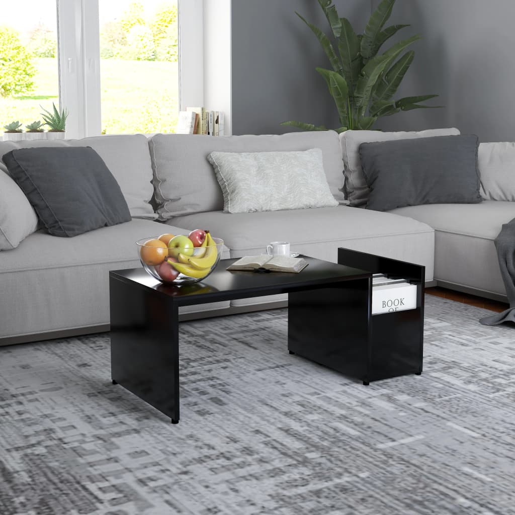 vidaXL Coffee Table End Table Accent Sofa Table with Storage Engineered Wood-12