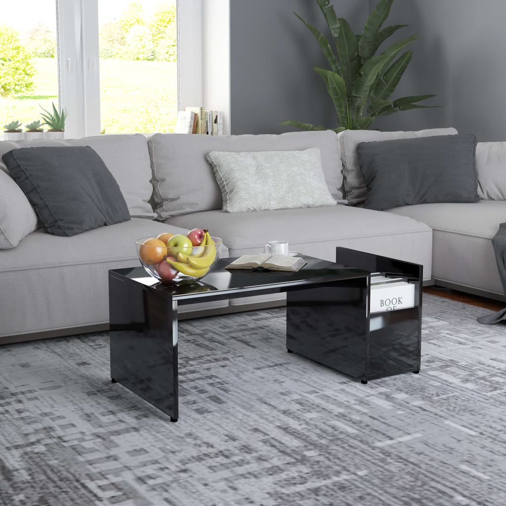 vidaXL Coffee Table End Table Accent Sofa Table with Storage Engineered Wood-13