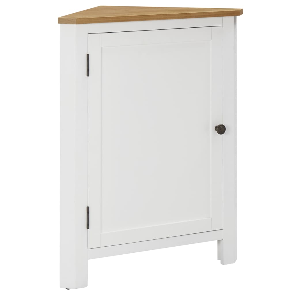 vidaXL Corner Cabinet Bathroom Corner Cabinet with Shelves Solid Wood Oak-7