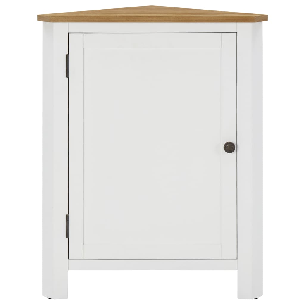 vidaXL Corner Cabinet Bathroom Corner Cabinet with Shelves Solid Wood Oak-13