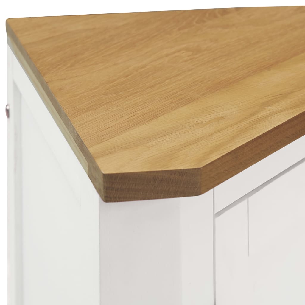 vidaXL Corner Cabinet Bathroom Corner Cabinet with Shelves Solid Wood Oak-6