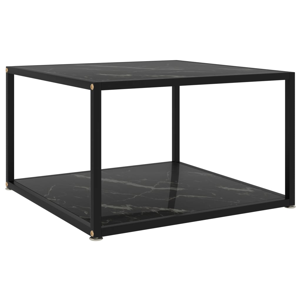 vidaXL Coffee Table End Table Living Room Accent Sofa Table Tempered Glass-13