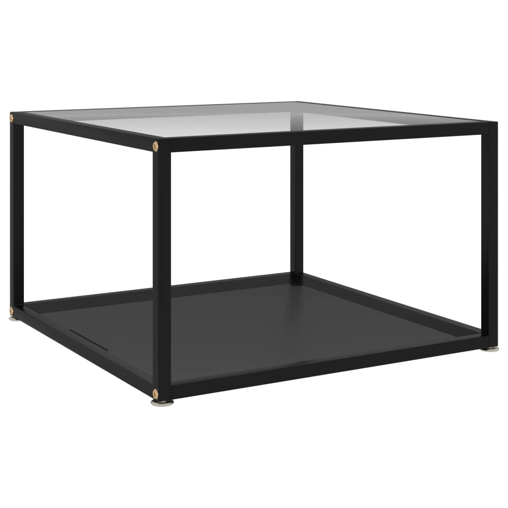 vidaXL Coffee Table End Table Living Room Accent Sofa Table Tempered Glass-11