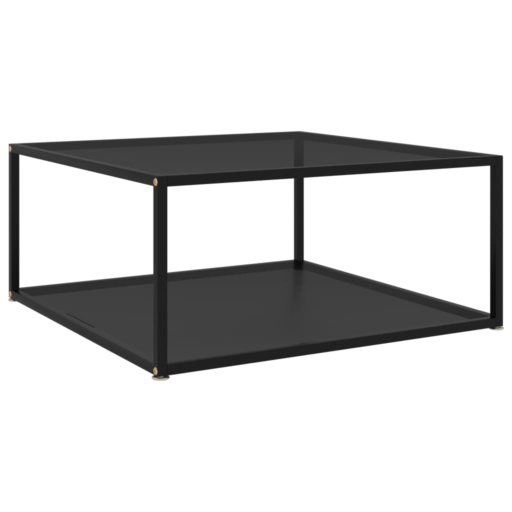 vidaXL Coffee Table End Table Living Room Accent Sofa Table Tempered Glass-4