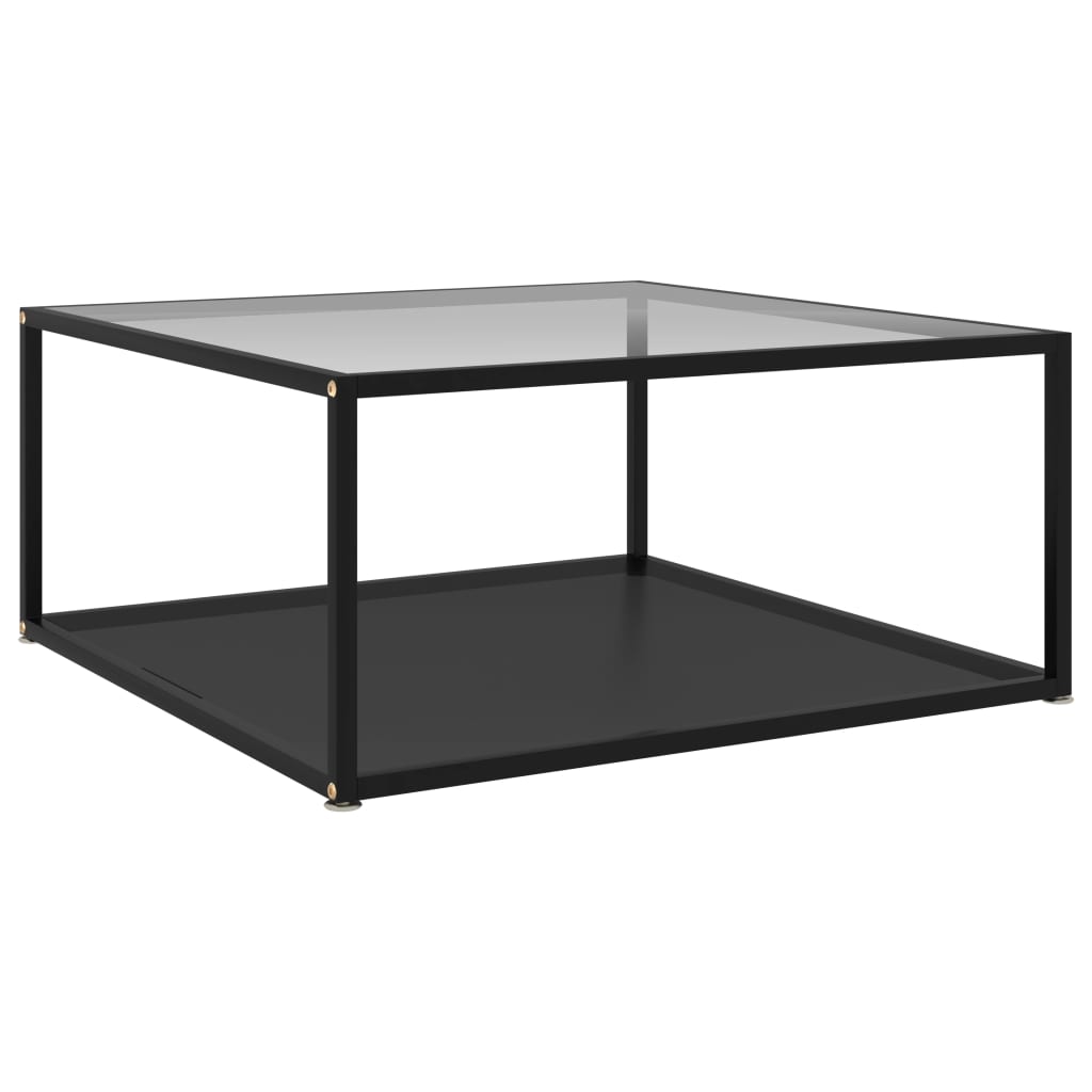 vidaXL Coffee Table End Table Living Room Accent Sofa Table Tempered Glass-8