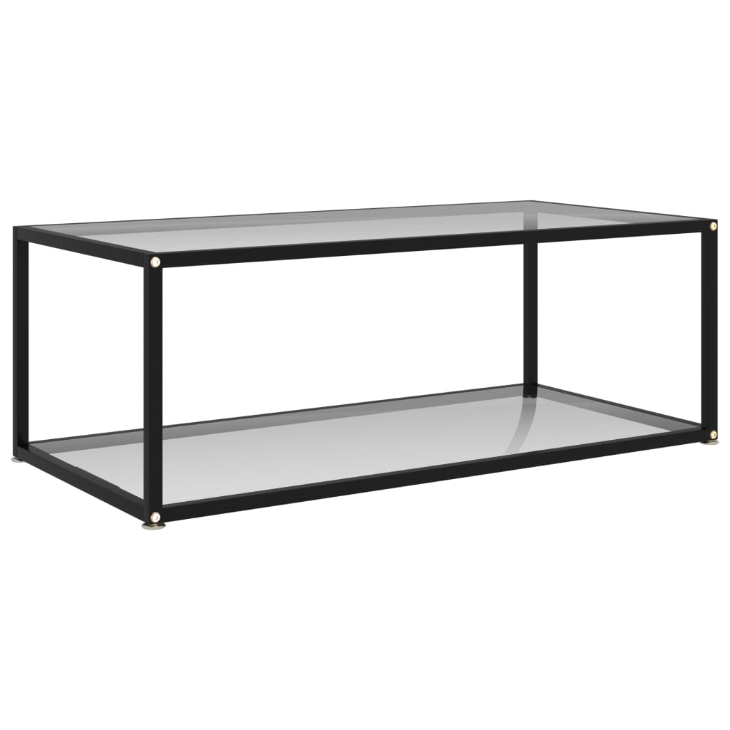 vidaXL Coffee Table End Table Living Room Accent Sofa Table Tempered Glass-14