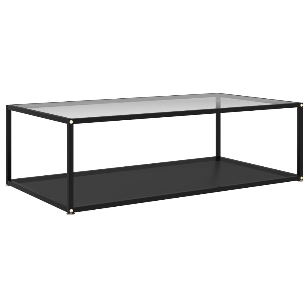 vidaXL Coffee Table End Table Living Room Accent Sofa Table Tempered Glass-9