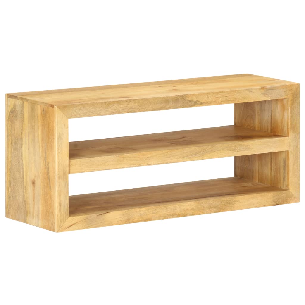 vidaXL TV Stand 42.1"x13.8"x17.7" Solid Wood Mango-1