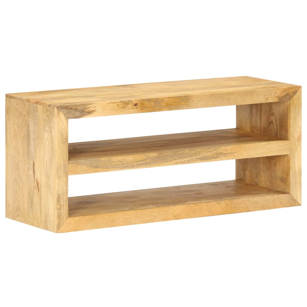 vidaXL TV Stand 42.1"x13.8"x17.7" Solid Wood Mango-10